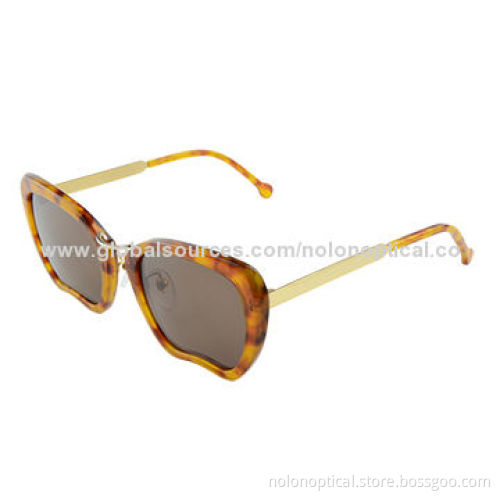 High-quality New Style Sunglasses with Metal Eyebrow, Customized Logos, OEM/ODM Orders Accepted